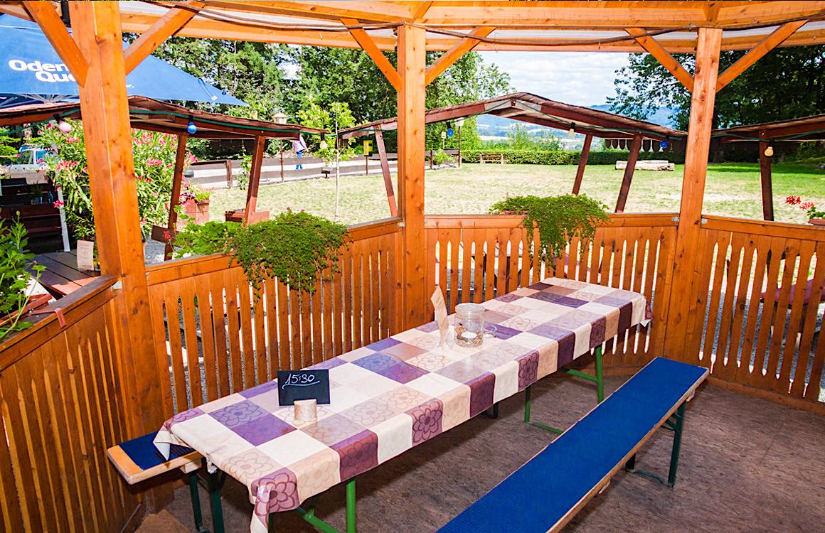 Foto vom Pavillion innen